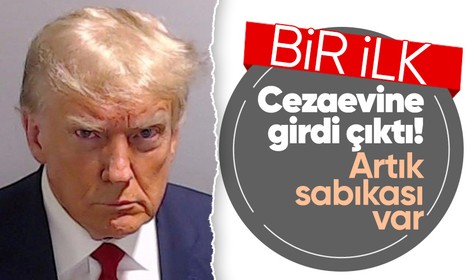 Donald Trump, cezaevine teslim oldu! ABD tarihinde bir ilk: Sabıka fotoğrafı çekildi
