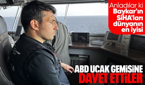 Baykar Yönetim Kurulu Başkanı Selçuk Bayraktar, ABD uçak gemisi USS Gerald R. Ford'a konuk oldu