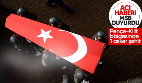 Son Dakika: Pençe-Kilit Harekâtı bölgesinde 1 asker şehit oldu