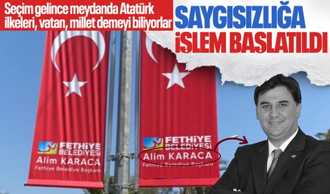 Bayrağa saygısızlık eden belediye başkanı affedilmedi