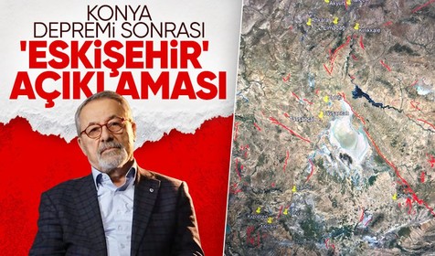 Sabah saatlerinde Konya'da meydana gelen deprem sonrası Naci Görür 'Eskişehir'e dikkati çekti