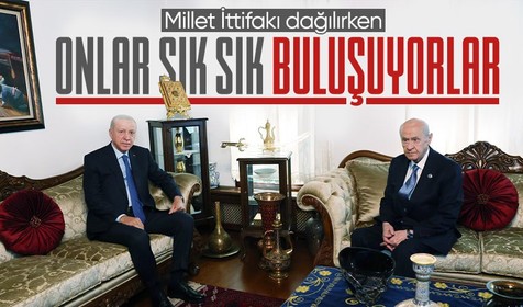 Son Dakika: Cumhurbaşkanı Erdoğan ve MHP Genel Başkanı Devlet Bahçeli bir araya geldi