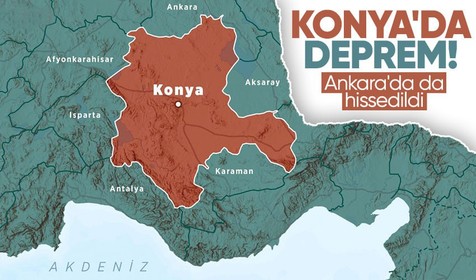 Son Dakika: Konya'nın Kulu ilçesinde 4.8 büyüklüğünde bir deprem meydana geldi