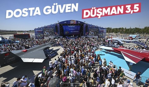 KIZILELMA, Gökbey, AKINCI ve Hürkuş'a yoğun ilgi! TEKNOFEST'te ince mesaj