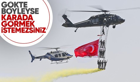 TEKNOFEST coşkusu Ankara'da devam ediyor! Özel Harekat Başkanlığı gösterisi hayran bıraktı