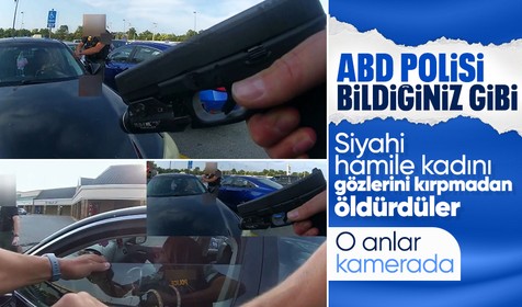ABD polisinin siyahi düşmanlığı devam ediyor! Dur ihtarına uymayan 21 yaşındaki hamile kadının öldürülme anları kamerada