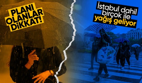 Hafta sonu planı olanlar dikkat! Meteorolojiden sağanak yağış uyarısı, İstanbul da var |  2 Eylül Cumartesi hava durumu