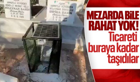 Mezarlıkta ticaret: Müşterilerden ilgi gördü!