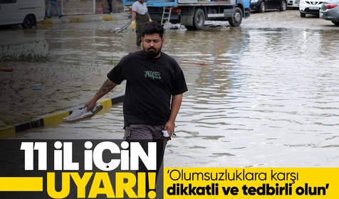 Çevre, Şehircilik ve İklim Değişikliği Bakanı Mehmet Özhaseki'den 11 il için 'sağanak' uyarısı