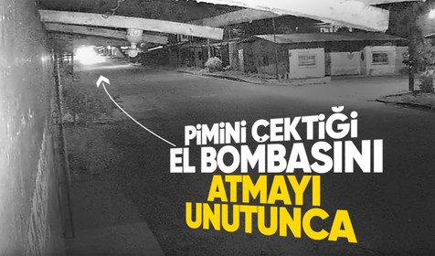 Ekvador'da çete üyesi el bombasını atmayı unutunca araç havaya uçtu