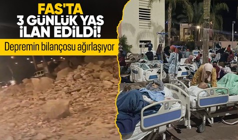 Fas'ta 7 büyüklüğünde deprem! Yüzlerce kişi hayatını kaybetti... İlk görüntüler ortaya çıktı