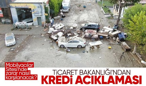 Selden zarar gören Mobilyacılar Sitesi esnafının zararı nasıl karşılanacak? Ticaret Bakanlığı'ndan kredi açıklaması