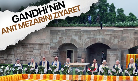 Cumhurbaşkanı Erdoğan'dan Gandhi'nin anıt mezarını ziyaret