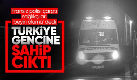 Fransız polisinin çarptığı Türk genci Sefa Şahin İstanbul'a getirildi