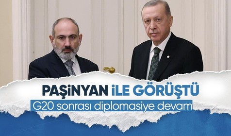 Son dakika! Cumhurbaşkanı Erdoğan Ermenistan Başbakanı Paşinyan  ile görüştü