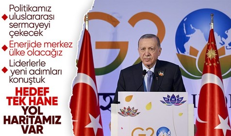 Son Dakika: Cumhurbaşkanı Erdoğan Hindistan dönüşü uçakta gazetecilere konuştu! Enflasyonla mücadele için yol haritamız var