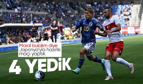 A Milli Takım hazırlık maçında Japonya'dan 4 yedi