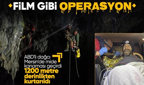 ABD'li dağcı Mark Dickey mahsur kaldığı Morca Mağarası'ndan 9'uncu gününde kurtarıldı! İşte film gibi operasyon