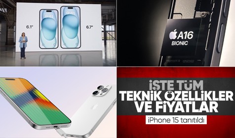 iPhone 15'in lansmanı yapıldı: İşte fiyatlar ve özellikler