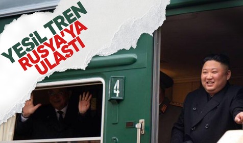 Rus devlet televizyonu 'Son derece gizli' bir şekilde geçtiğini bildirdi! Yeşil tren Rusya'ya ulaştı