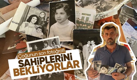 Deprem sonrası oluşan enkazın altından çıkarılan fotoğraflar sahiplerini bekliyor