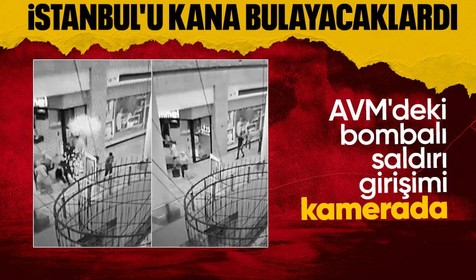 İstanbul'u kana bulayacaklardı! AVM'deki bombalı saldırı girişimi kamerada