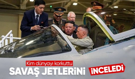 Kim Jong-un Rus savaş jetlerini inceledi! İşte dünyayı korkutan kare