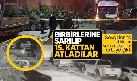 Konya'da feci olay! İki genç kız birbirine sarılıp 15 katlı binanın çatısından atladılar... Olay anı saniye saniye kameralara yansıdı