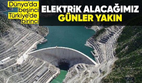 Bakan Yumaklı Yusufeli Barajı'nda türbin döndürme işlemine başlandığını duyurdu
