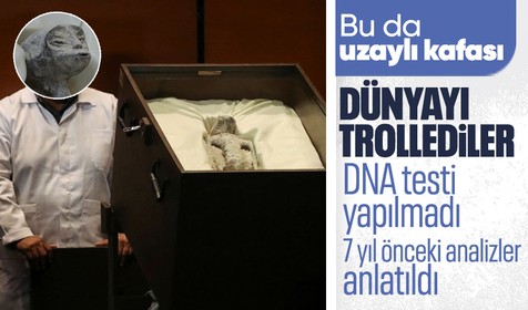 Meksika meclisinde sergilenen uzaylı fosillerine yalanlama geldi: DNA testi yapılmadı