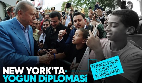 Cumhurbaşkanı Erdoğan'a New York'ta sevgi seli| Kritik temaslar başlıyor: Yedi liderle ikili görüşmeler yapacak
