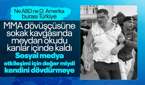 Savaş Cebeci, MMA dövüşçüsü Kaan Kazgan'a sokak kavgasında meydan okudu! Kanlar içinde kaldı