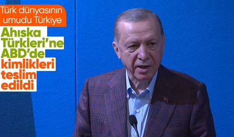 Cumhurbaşkanı Recep Tayyip Erdoğan, Ahıska Türklerini kabul etti