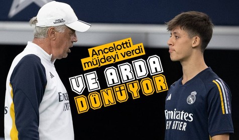 Arda Güler sahalara dönüyor! Real Madrid'in hocası Ancelotti duyurdu