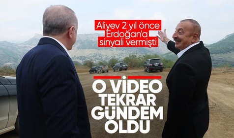 Cumhurbaşkanı Erdoğan ve Aliyev'in Hankendi sohbeti 2 yıl sonra gündem oldu! Meğer sinyali vermişler