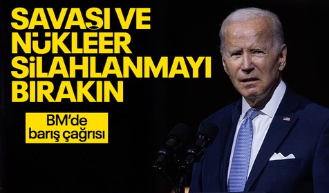Son Dakika: ABD Başkanı Biden'dan Rusya, Kuzey Kore ve İran'a çağrı! Savaşı ve nükleer silahlanmayı bırakın