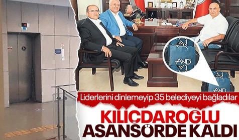 CHP'de asansör skandalı! Kılıçdaroğlu, Engin Özkoç ve Tuncay Özkan'ın bağlantılığı olduğu firmanın asansöründe mahsur kaldı
