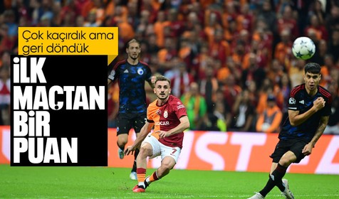 Çok gol kaçırdık sonrasında geri döndük: Galatasaray, Kopenhag ile 2-2 berabere kaldı