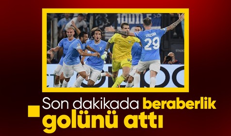 Lazio, Atletico Madrid karşısında 90+5'te kalecisinin golüyle 1 puanı kaptı