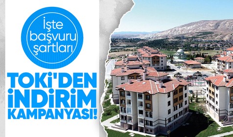 TOKİ'den yüzde 25 indirim kampanyası! Başvurular bugün başlıyor