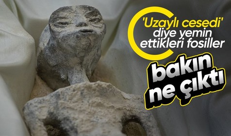'Uzaylı cesedi' diyerek sergilenen fosillerin ne olduğu ortaya çıktı! Meğer yıllar önce incelenmiş