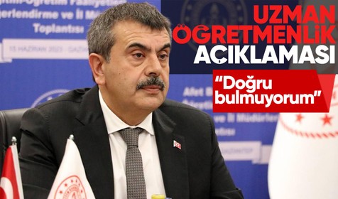 Öğretmenlik Kariyer Basamakları sınavına ilişkin Bakan Tekin’den yeni bir açıklama geldi: Doğru bulmuyorum