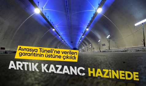Avrasya Tüneli'nin günlük geçiş rakamları verilen garanti sayısını aştı