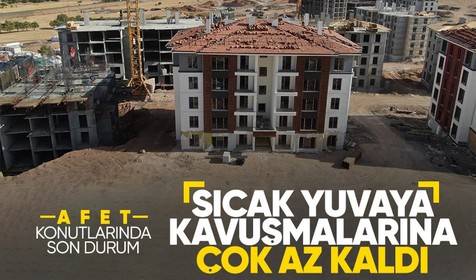 Deprem bölgesinde çalışmalar tam gaz devam ediyor! Elazığ'da TOKi konutlarının örnek dairesi tamamlandı