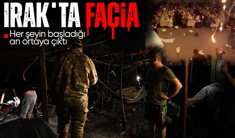 İşte düğündeki yangın faciasının başladığı anlar! Düğün değil resmen facia | Irak'tan yeni görüntüler geldi