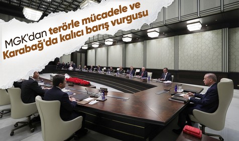 Son Dakika: Milli Güvenlik Kurulu toplantısı sona erdi: Terörle mücadele ve Karabağ'da kalıcı barış vurgusu