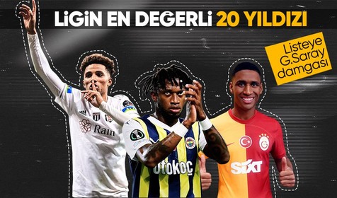 İşte Süper Lig'in en değerli 20 yıldızı! Listeye Galatasaray damga vurdu