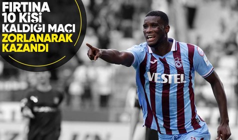 Duran toplarla galibiyete yürüdü: Trabzonspor, Pendikspor'u 2-1 mağlup etti