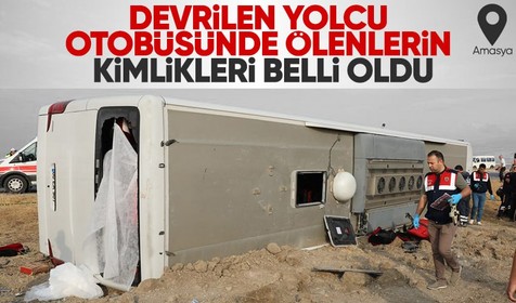 Son dakika... Amasya'da yolcu otobüsü devrildi! Ölü ve yaralılar var