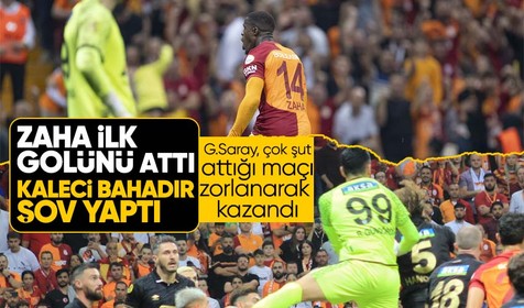 Zaha siftah yaptı: Galatasaray, zor da olsa Ankaragücü'nü 2-1 mağlup etti